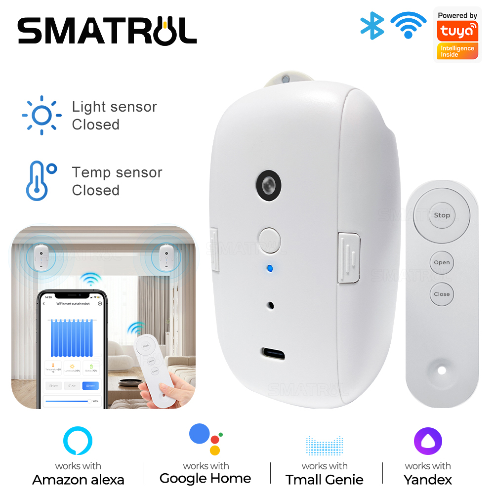 Smart Curtain Robot - Tuya Smart Curtain Motor Bt Interruttore