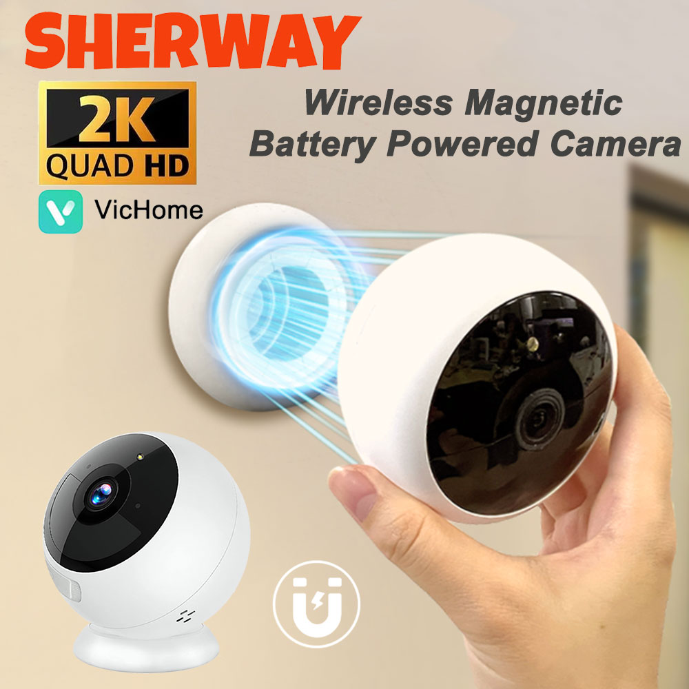 Smart Home Battery Camera Ezviz - Telecamera di sicurezza domestica Wifi 2K