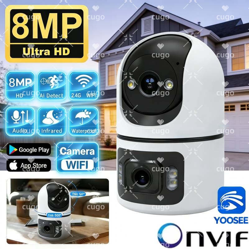 Smart Home Battery Camera Ezviz - Telecamera IP WiFi 8MP a Doppia