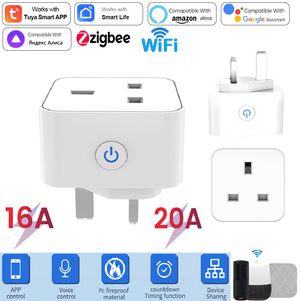 Smart Home Network - Presa Intelligente Tuya 16A/20A WiFi o