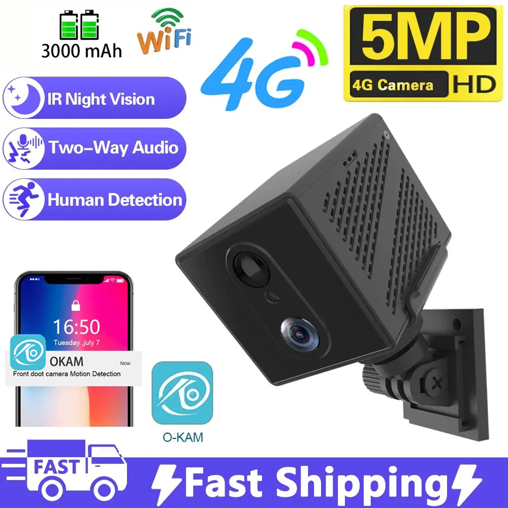 Smart Home Battery Camera Ezviz - Mini telecamera da 64 GB 4G