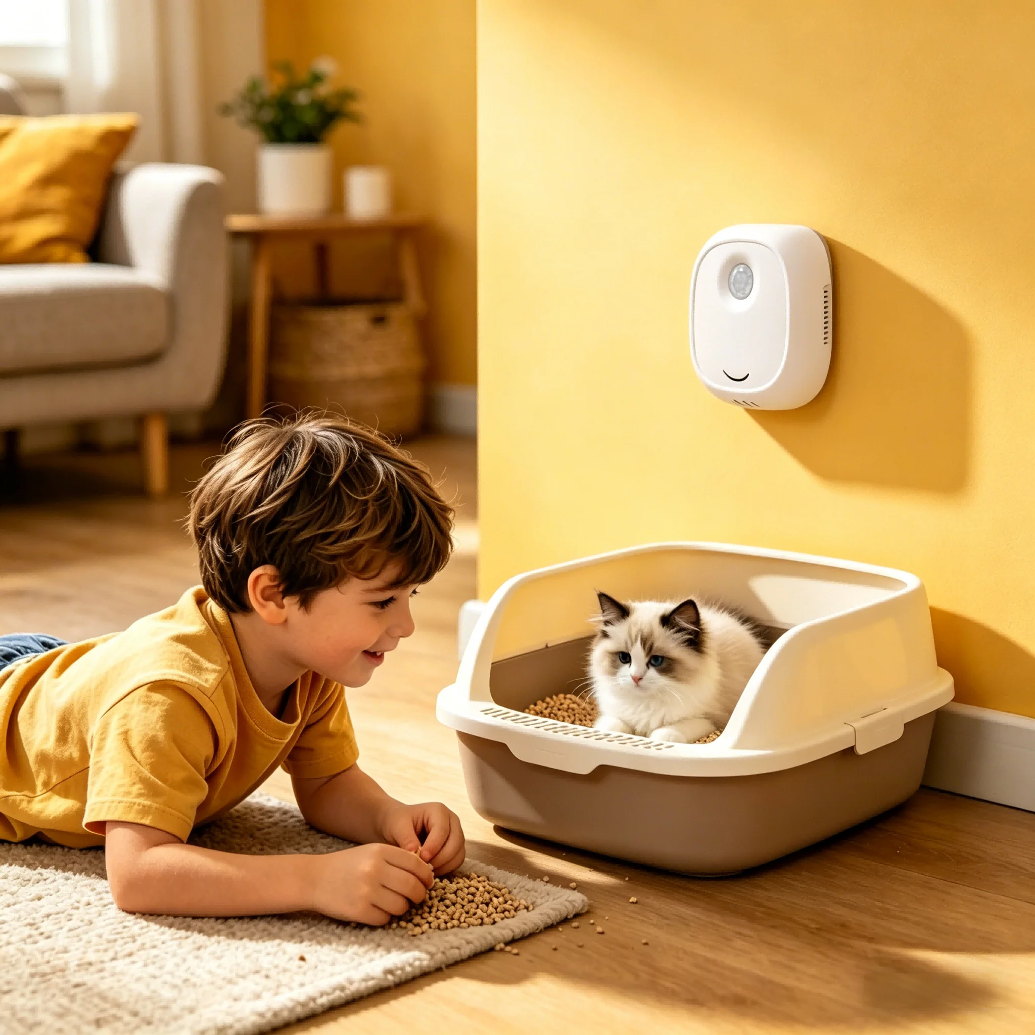 Smart Air Purifier - Purificatore d'aria intelligente agli ioni negativi