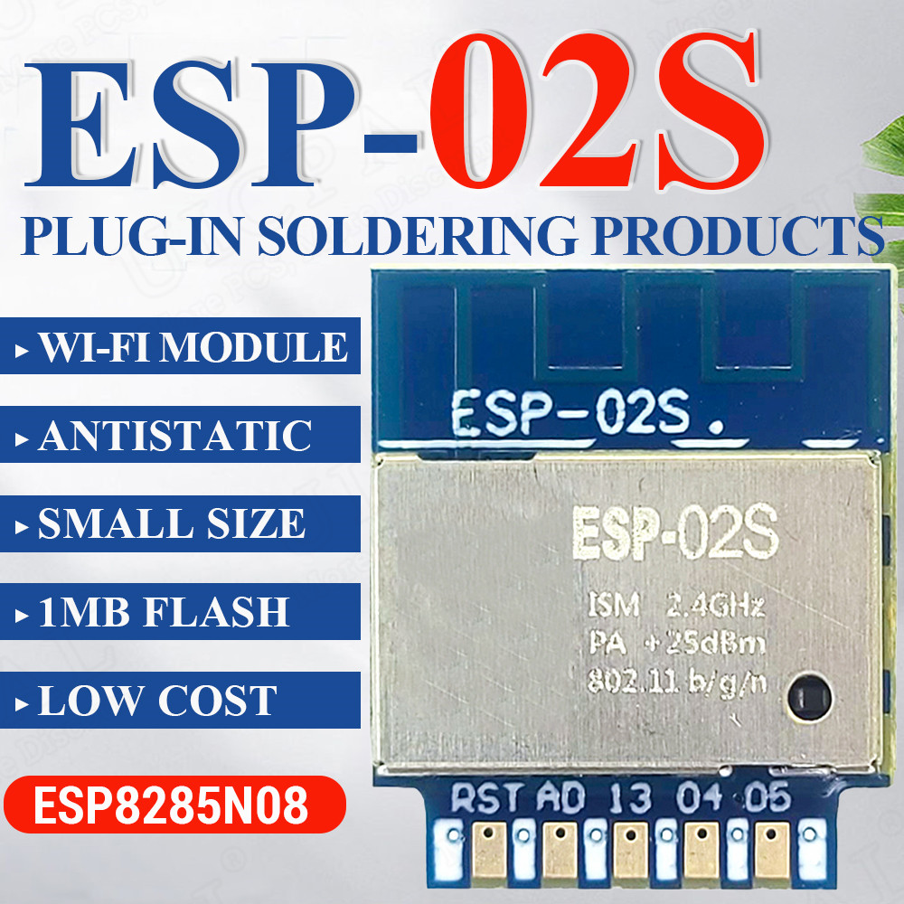 Smart Home Esp8266 - ESP-02S Ricetrasmettitore modulo Wifi wireless seriale