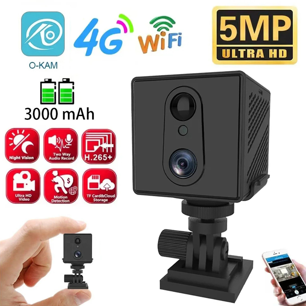 Smart Home Battery Camera Ezviz - Mini telecamera da 5MP 4G SIM