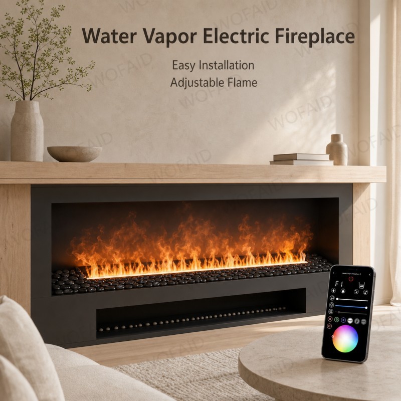Smart Home Interior - Caminetto Elettrico 3D di Design Moderno