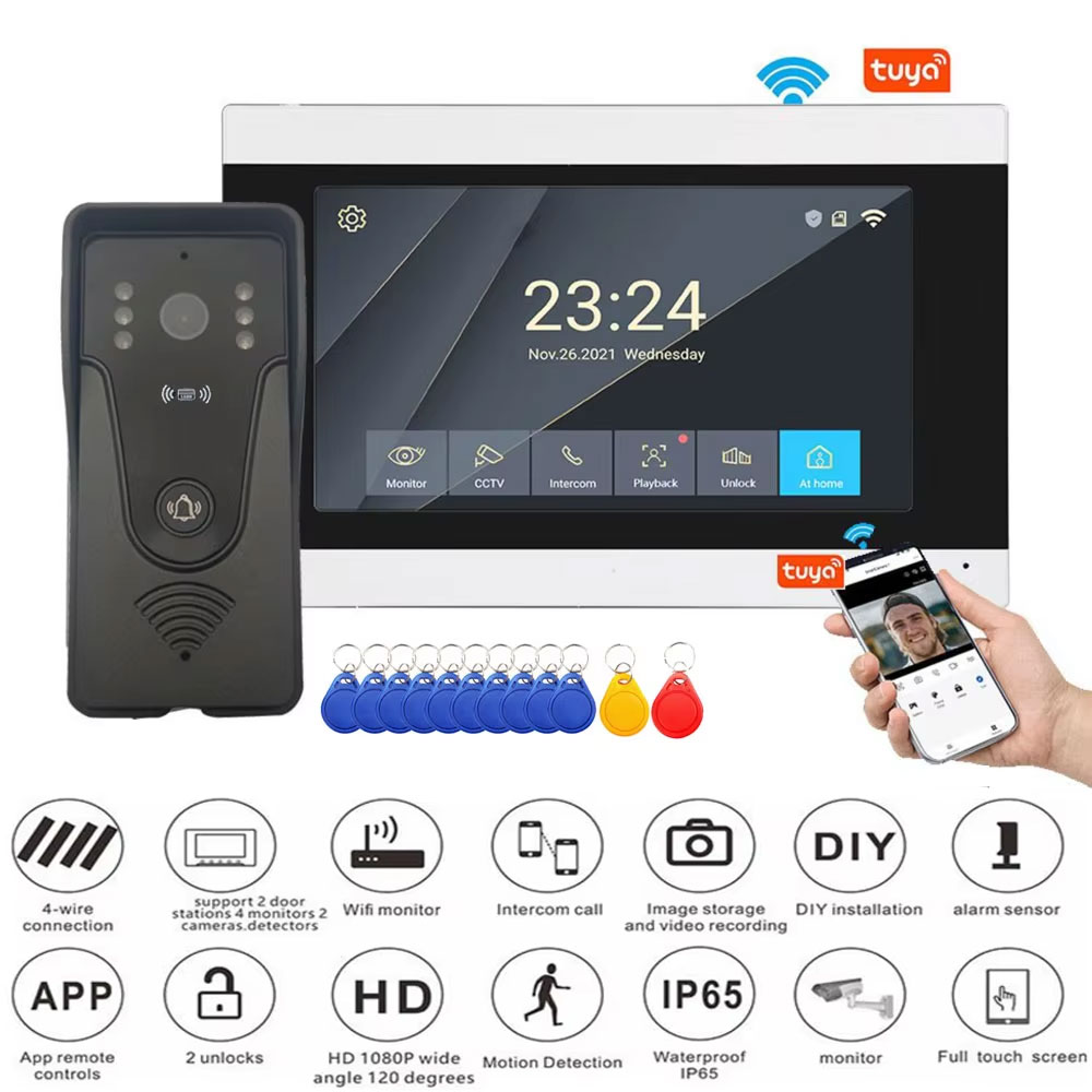 Smart Home Battery Camera Ezviz - Tuya 1080P Touch Screen a colori