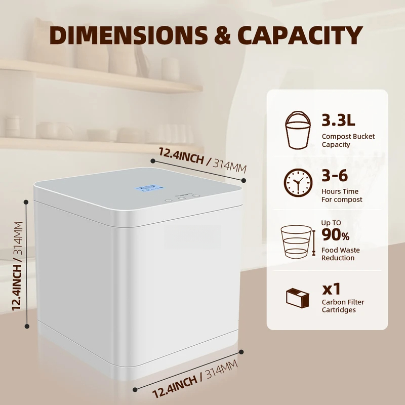 Smart Home Market - Composter Elettrico Intelligente per Casa, Compostaggio