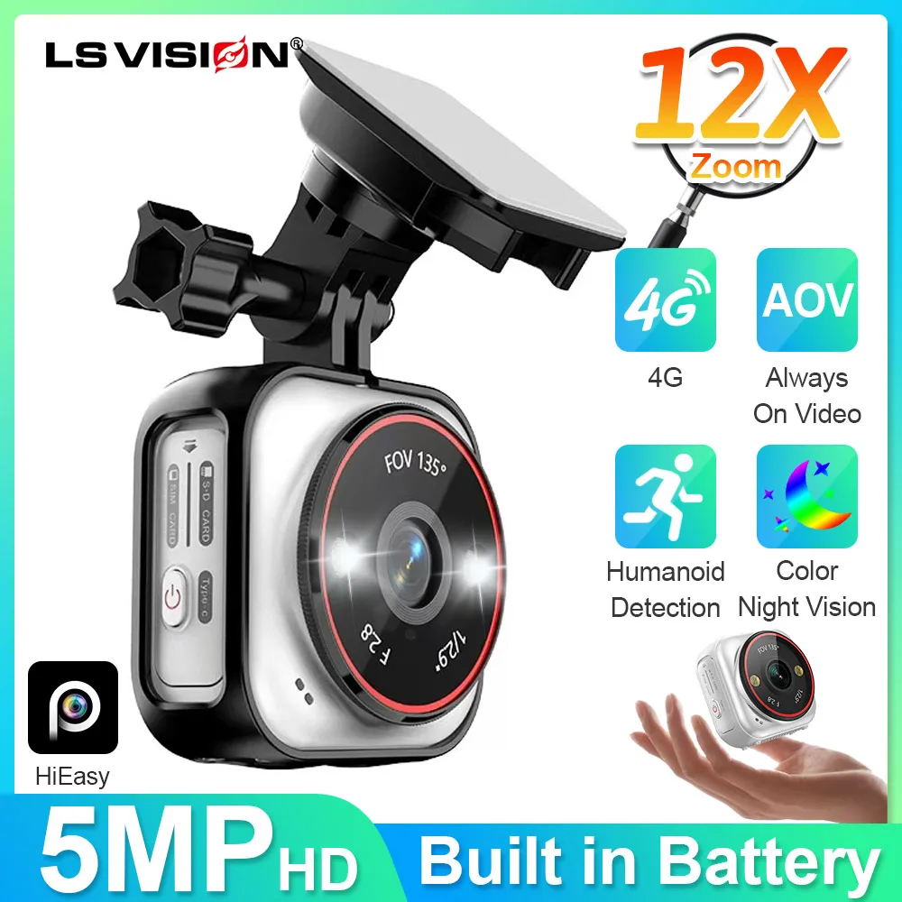 Smart Home Battery Camera Ezviz - LS VISION Telecamera Tascabile 4G SIM