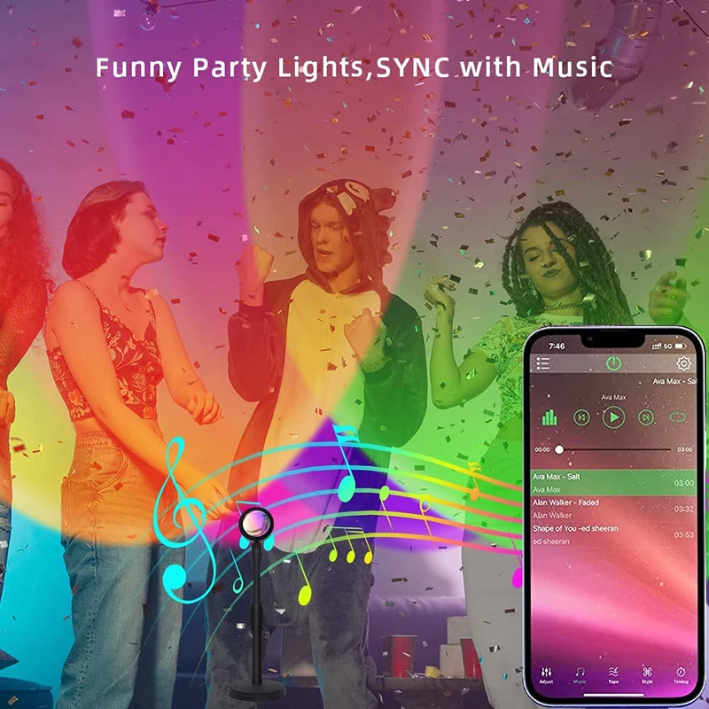 Smart LED Sunset Lamp Colorful - Smart Home Network recensione e prezzo