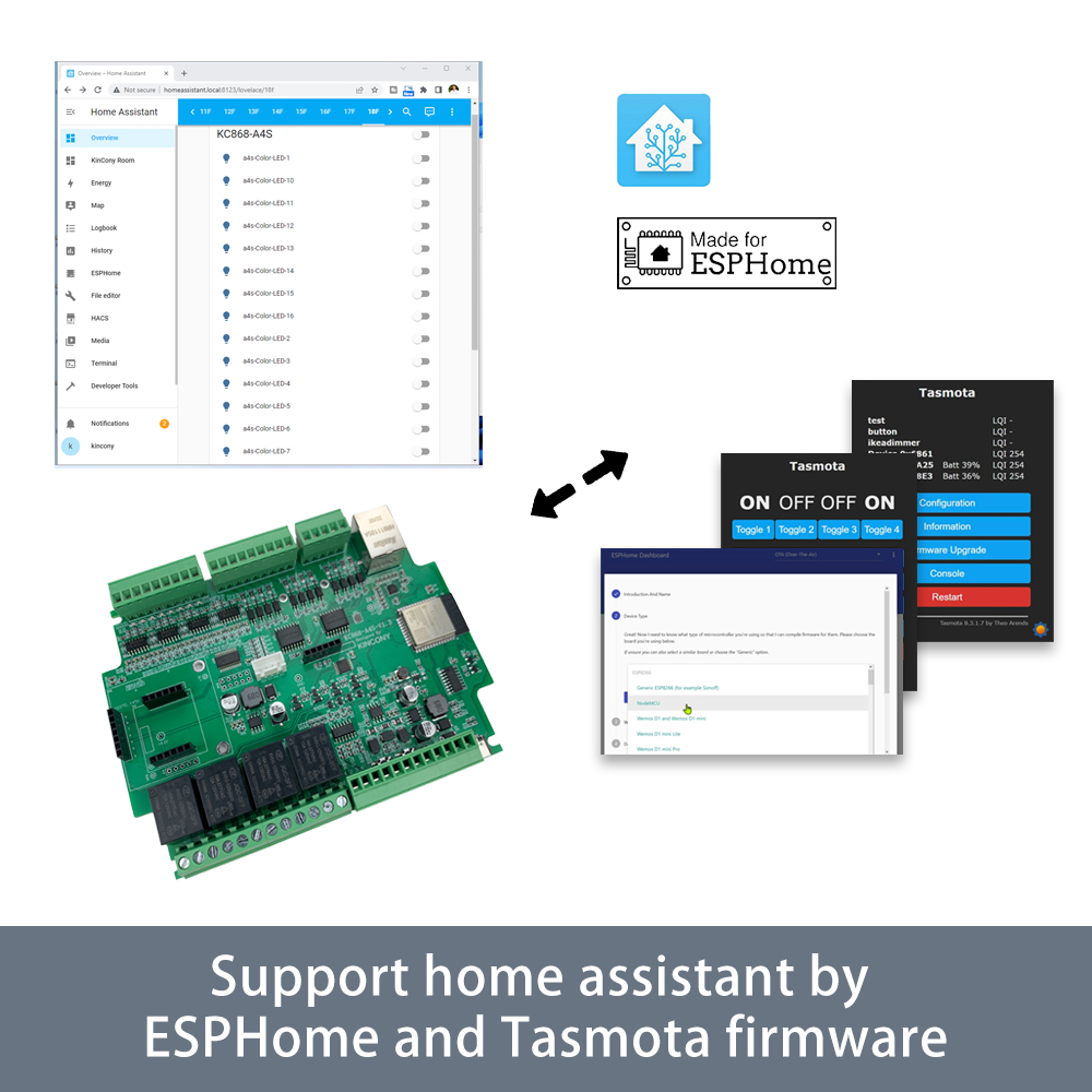 KC868-A4S ESP32 ESPhome Tasmot - Smart Home Mqtt recensione e prezzo