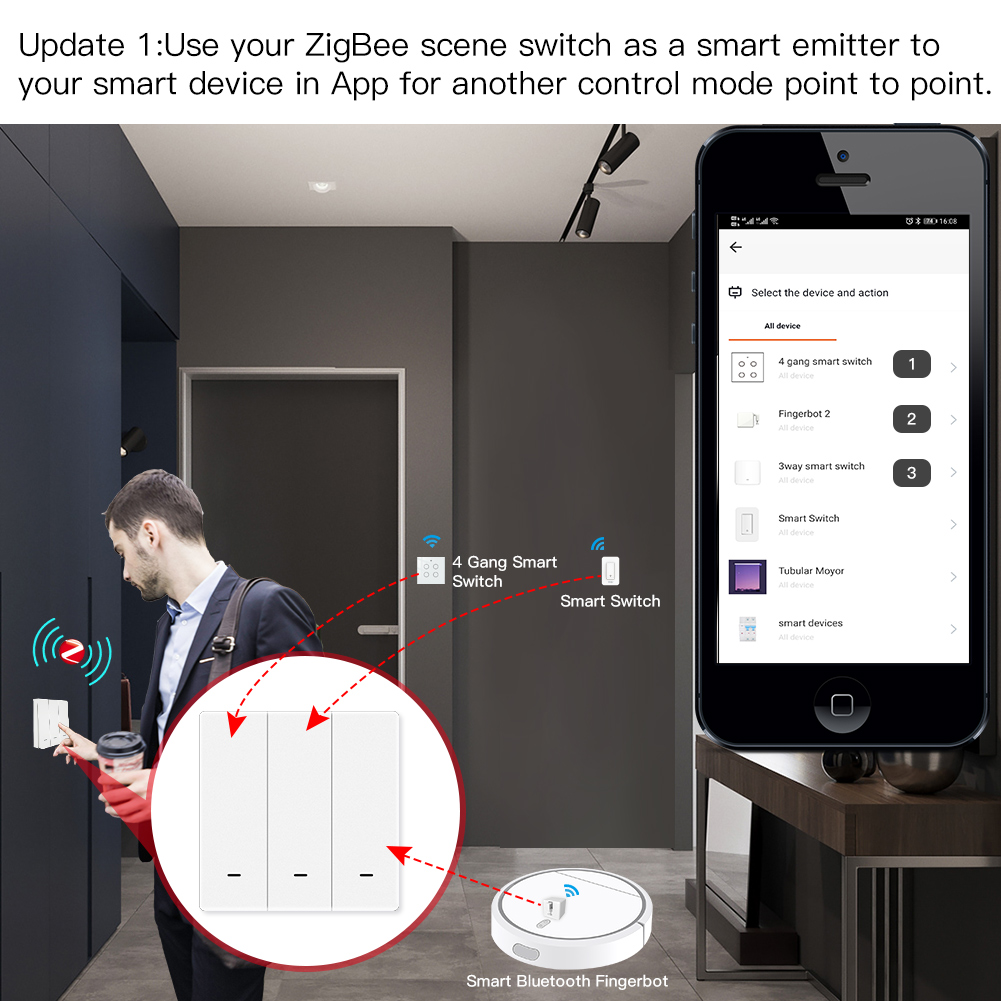 MOES Tuya ZigBee Scena Interru - Tuya Smart Switch recensione e prezzo