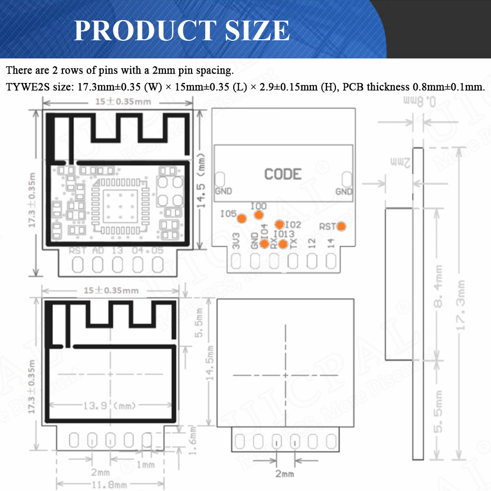 ESP-02S Ricetrasmettitore modu - Smart Home Esp8266 recensione e prezzo