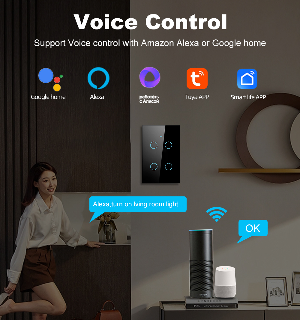 Interruttore a Muro Touch Smar - Tuya Wifi Socket recensione e prezzo