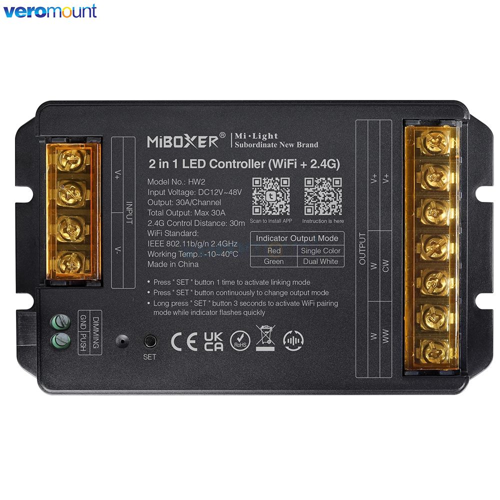 Controller LED MiBoxer HW2 HR2 - Wifi Led Dimmer recensione e prezzo