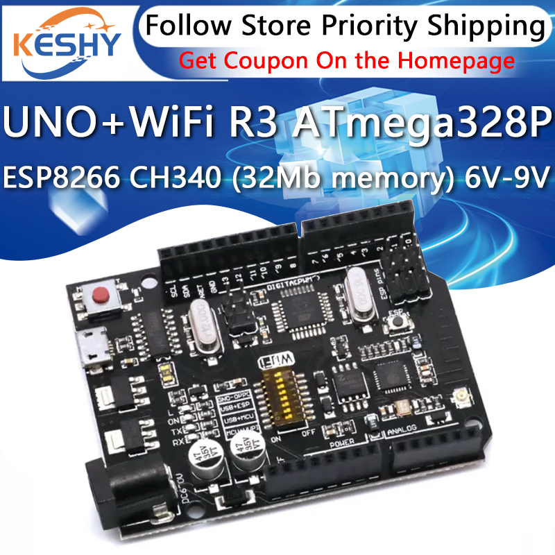 UNO + WiFi R3 ATmega328P + ESP - Smart Home Esp8266 recensione e prezzo