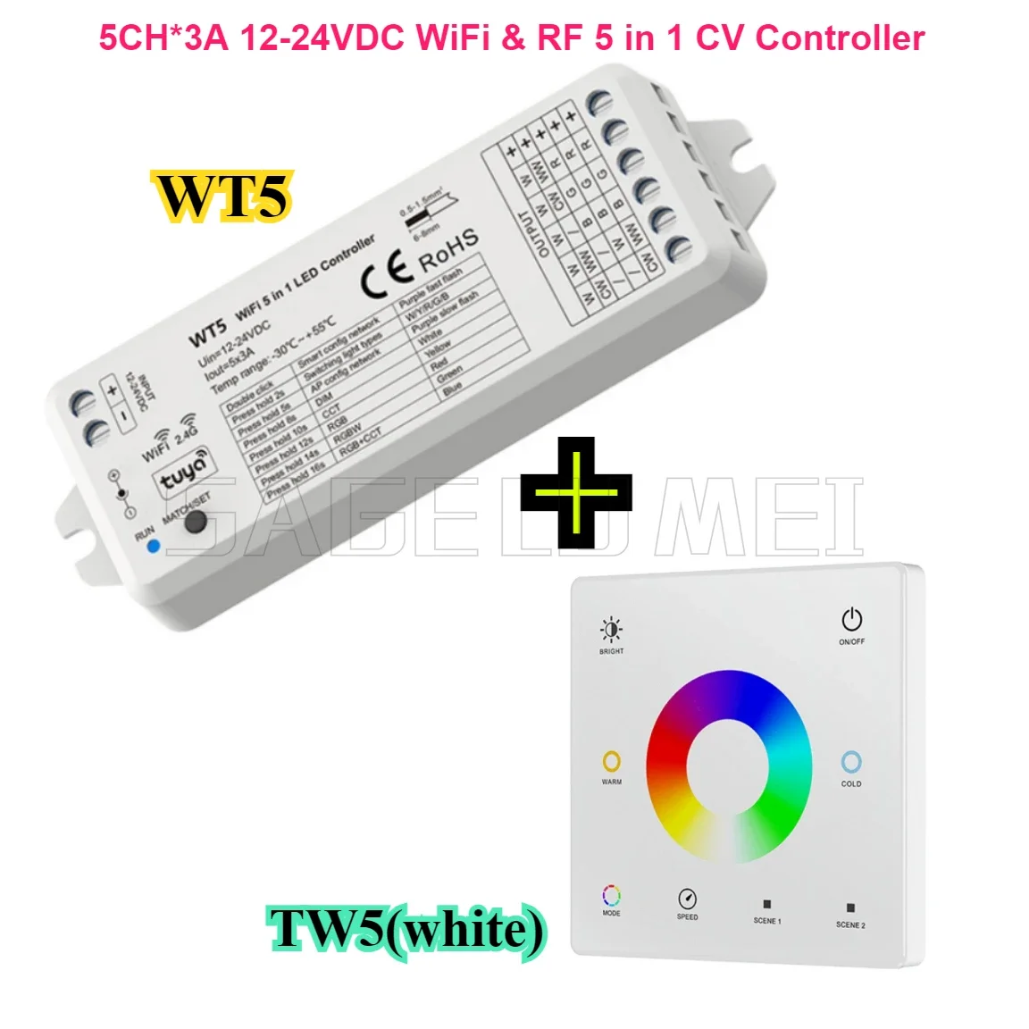Wifi 5 in1 Controller LED WT5  - Wifi Led Dimmer recensione e prezzo