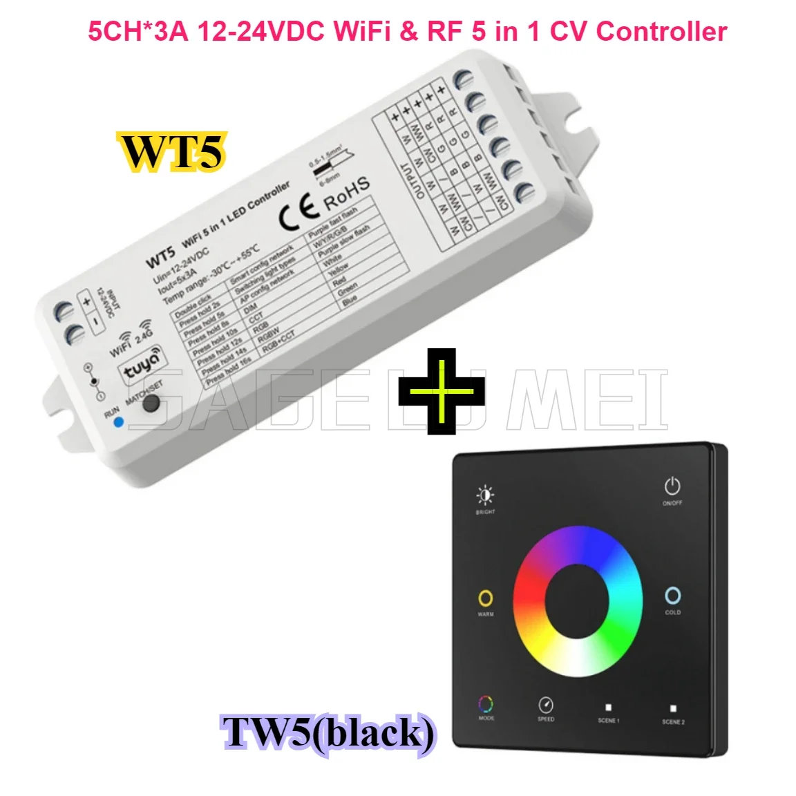 Wifi 5 in1 Controller LED WT5  - Wifi Led Dimmer recensione e prezzo